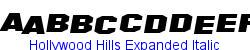 Hollywood Hills Expanded Italic   57K (2002-12-27)