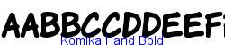 Komika Hand Bold - Bold weight  421K (2003-01-22)