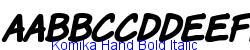 Komika Hand Bold Italic - Bold weight  421K (2003-01-22)