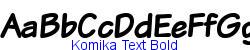 Komika Text Bold - Bold weight  376K (2003-01-22)