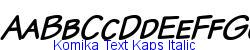 Komika Text Kaps Italic  376K (2003-01-22)