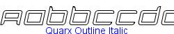 Quarx Outline Italic   57K (2003-06-15)