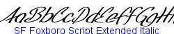 SF Foxboro Script Extended Italic  198K