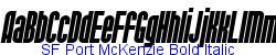 SF Port McKenzie Bold Italic - Bold weight  151K (2004-09-01)